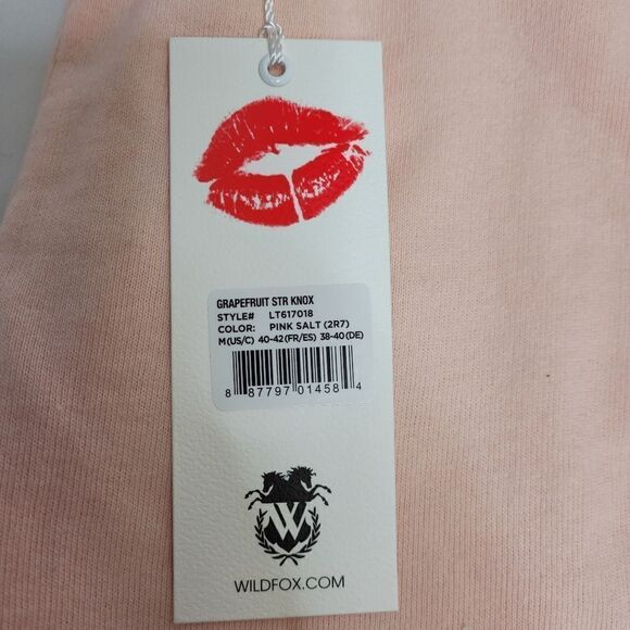 NEW Wildfox knox peach grapefruit stripe jogger sweatpants M - Picture 5 of 10